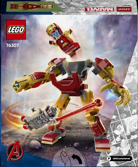 Slika LEGO® SUPER HEROES 76307 Mehanički Iron Man protiv Ultrona