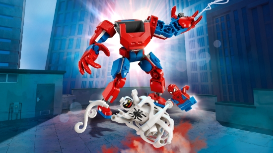 Slika LEGO® SUPER HEROES 76308 Mehanički Spider-Man protiv Anti-Venoma
