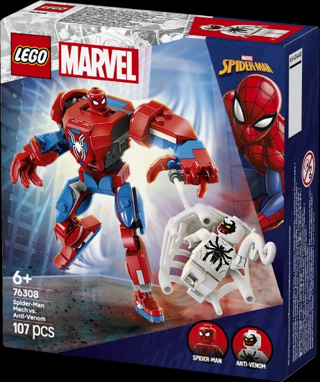 Slika LEGO® SUPER HEROES 76308 Mehanički Spider-Man protiv Anti-Venoma