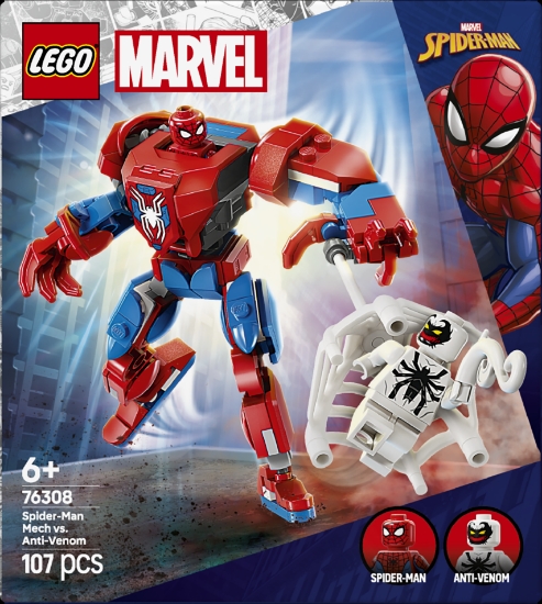 Slika LEGO® SUPER HEROES 76308 Mehanički Spider-Man protiv Anti-Venoma