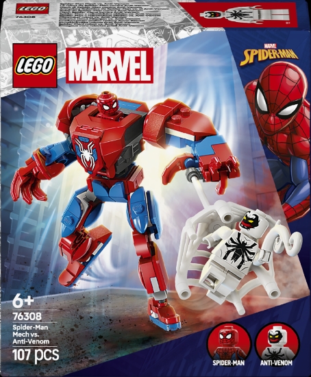 Slika LEGO® SUPER HEROES 76308 Mehanički Spider-Man protiv Anti-Venoma