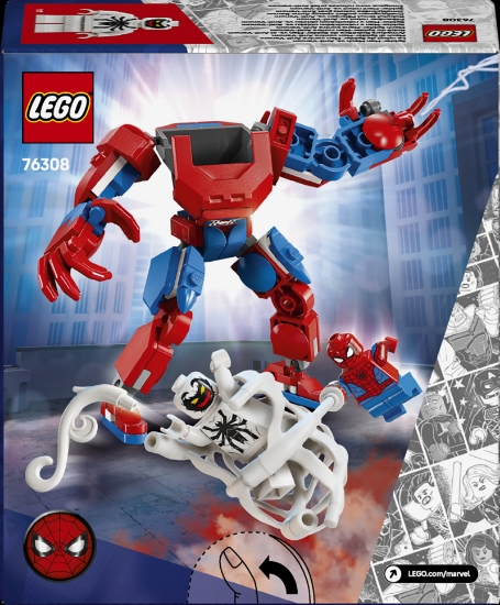 Slika LEGO® SUPER HEROES 76308 Mehanički Spider-Man protiv Anti-Venoma