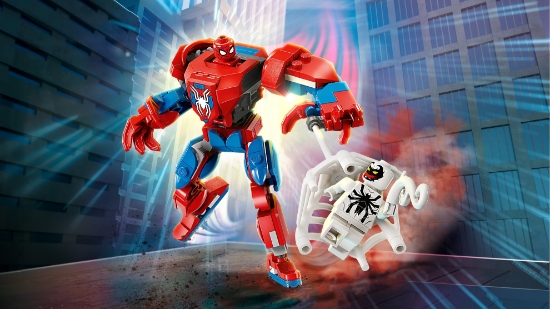 Slika LEGO® SUPER HEROES 76308 Mehanički Spider-Man protiv Anti-Venoma
