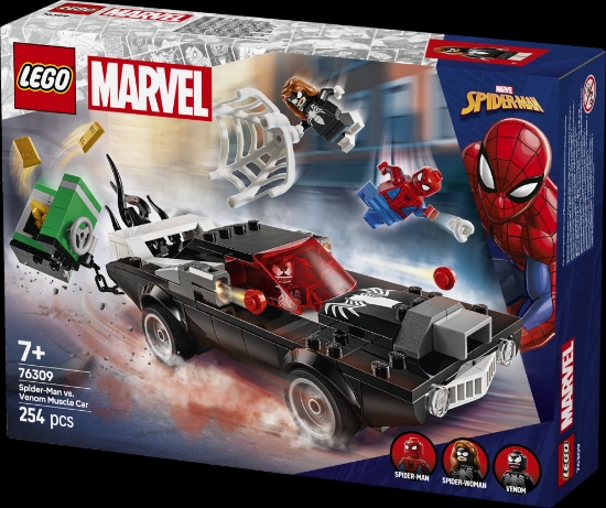 Slika LEGO® SUPER HEROES 76309 Spider-Man protiv Venoma u sportskom autu