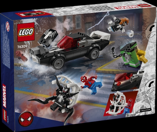 Slika LEGO® SUPER HEROES 76309 Spider-Man protiv Venoma u sportskom autu