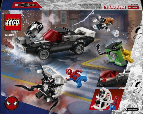 Slika LEGO® SUPER HEROES 76309 Spider-Man protiv Venoma u sportskom autu