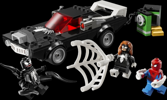 Slika LEGO® SUPER HEROES 76309 Spider-Man protiv Venoma u sportskom autu