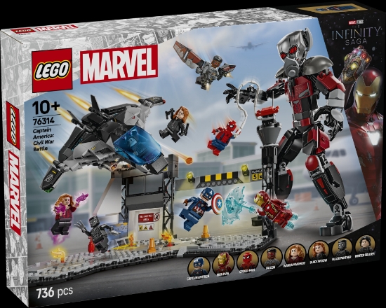 Slika LEGO® SUPER HEROES 76314 Bitka iz filma Kapetan Amerika: Građanski rat
