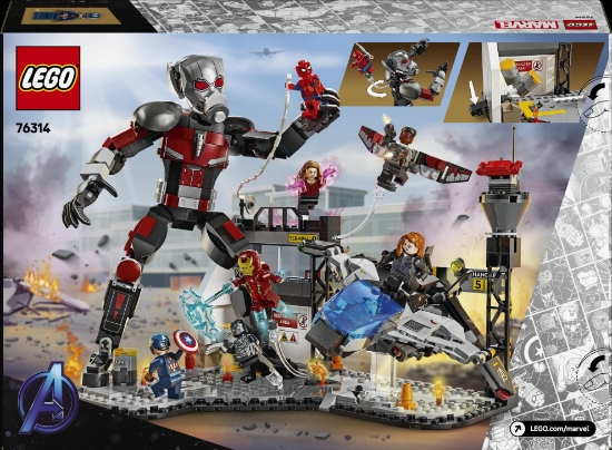 Slika LEGO® SUPER HEROES 76314 Bitka iz filma Kapetan Amerika: Građanski rat