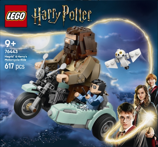 Slika LEGO® HARRY POTTER™ 76443 Hagrid™ i Harry na motociklu