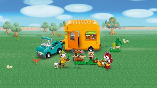 Slika LEGO ANIMAL CROSSING 77054 Leif s kamp-kućicom i prodavaonicom biljaka