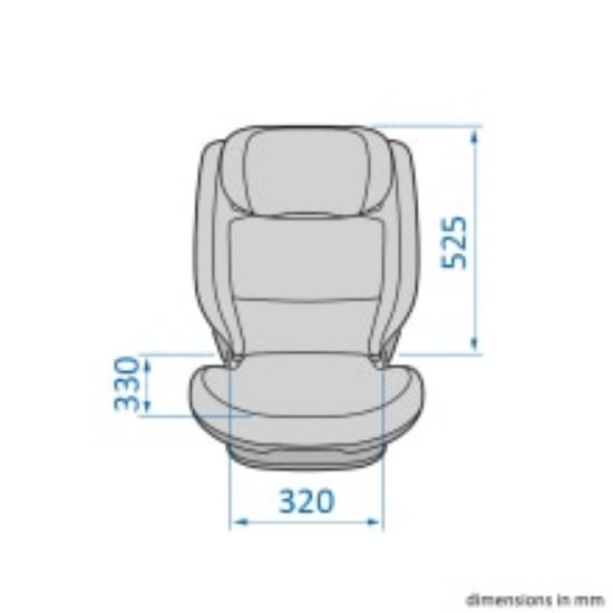 Slika Autosjedalica Rodifix S i-Size, Grupa 2, 3 (15-36 kg) (100-150 cm) - Tonal Crna Maxi-Cosi 