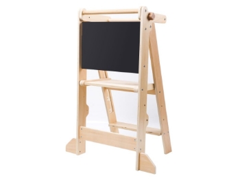 Prikažite detalje za Sklopivi rastući toranj za učenje 2u1 - s pločom za crtanje Slika Sklopivi rastući toranj za učenje 2u1 - s pločom za crtanje