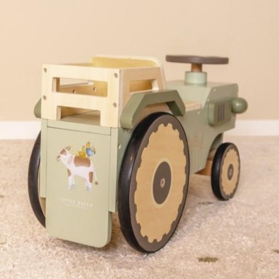 Slika Drvena guralica traktor Little Farm - Little Dutch