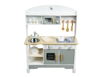 Prikažite detalje za Dječja drvena kuhinja s dodacima 86 cm - rastuća Slika Dječja drvena kuhinja s dodacima 86 cm - rastuća