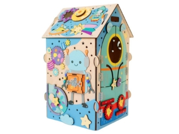 Prikažite detalje za Activity board (senzorna ploča) kućica Svemir Slika Activity board (senzorna ploča) kućica Svemir
