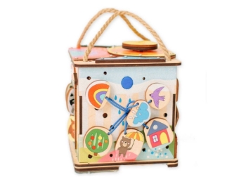 Prikažite detalje za Activity board (senzorna ploča) kocka s rasvjetom - za putovanja Slika Activity board (senzorna ploča) kocka s rasvjetom - za putovanja