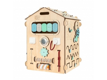 Prikažite detalje za Activity board (senzorna ploča) kućica za dječake - BusyKids Slika Activity board (senzorna ploča) kućica za dječake - BusyKids