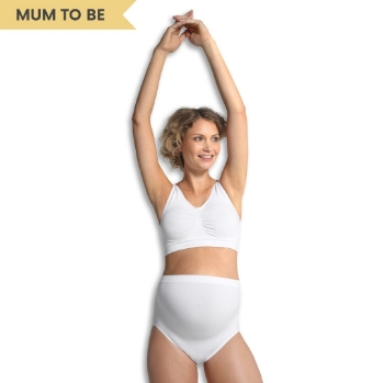 Slika Grudnjak za trudnice bez šavova - bijeli S Carriwell 