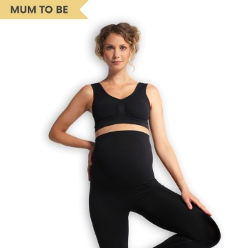 Slika Grudnjak za trudnice bez šavova - crni, L Carriwell 