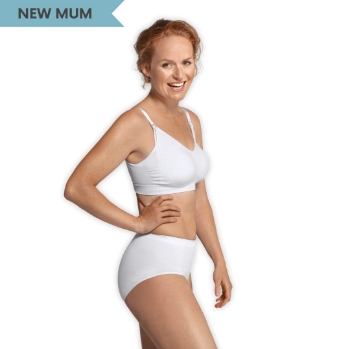 Slika Grudnjak za trudnice i dojilje bez šavova - Original, bijeli, IV/XL Carriwell 