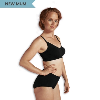 Slika Grudnjak za trudnice i dojilje bez šavova - Original, crni, IV/XL Carriwell 