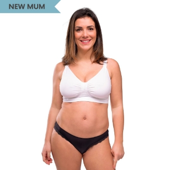 Slika Grudnjak za trudnice i dojilje GelWire bez žica bijeli, XL Carriwell 