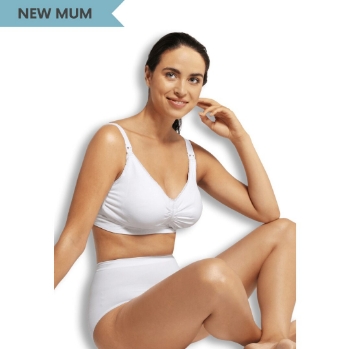 Slika Grudnjak za trudnice i dojilje podstavljeni GelWire bijeli, M (stari 3401) Carriwell 