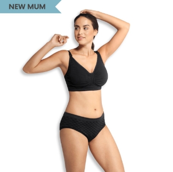 Slika Carriwell Grudnjak za trudnice i dojilje podstavljeni GelWire crni, L (stari 3422)