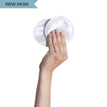 Slika Jastučići za dojilje od prirodne svile,   perivi - bijeli, 6kom u paketu Carriwell