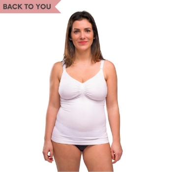 Slika Potkošulja za dojenje, bez šavova - bijela, M Carriwell 