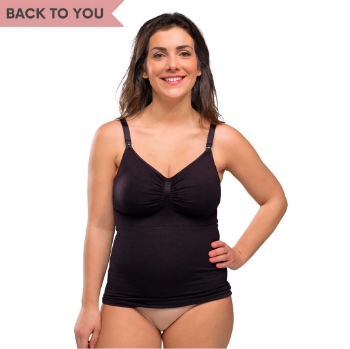 Slika Potkošulja za dojenje, bez šavova - crna L (stari 1512) Carriwell 