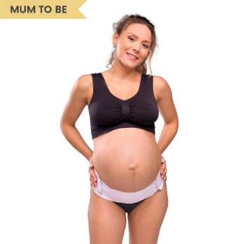 Slika  Potporni pojas za trudnice, sa čičkom, bijeli, S/M Carriwell