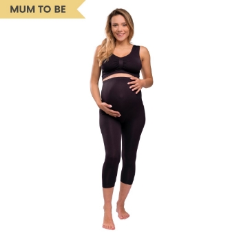 Slika Udobne potporne tajice 3/4, crne S Carriwell 