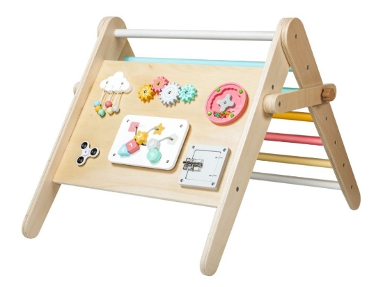 Slika Rastući Montessori Piklerov trokut 3u1 s activity board pločom 2u1 - fresh