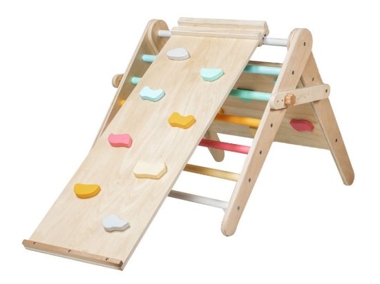 Slika Rastući Montessori Piklerov trokut 3u1 s activity board pločom 2u1 - fresh