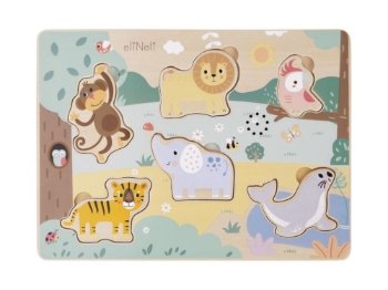 Slika Drvena slagalica sa zvukovima - životinje u zoološkom vrtu