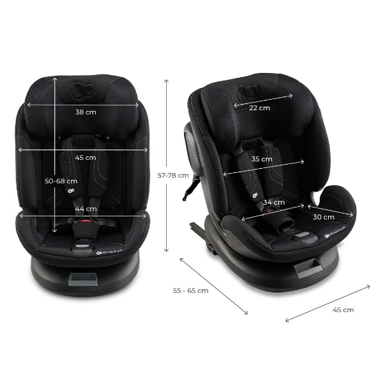 Slika Autosjedalica XPEDITION 3 i-Size 0-36 kg (40-150 cm) 360, Black Kinderkraft 