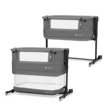 Slika Kinderkraft Neste GROW krevetić za bebe, tamno siva 