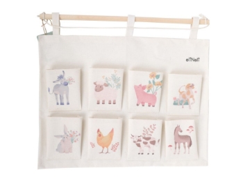 Slika Viseći organizator (džepni organizator) za zid - Farma