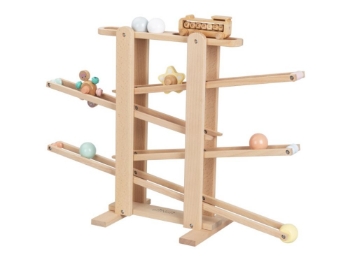 Slika Drvena kuglasta staza XL s GRATIS vlakom - sastavljena