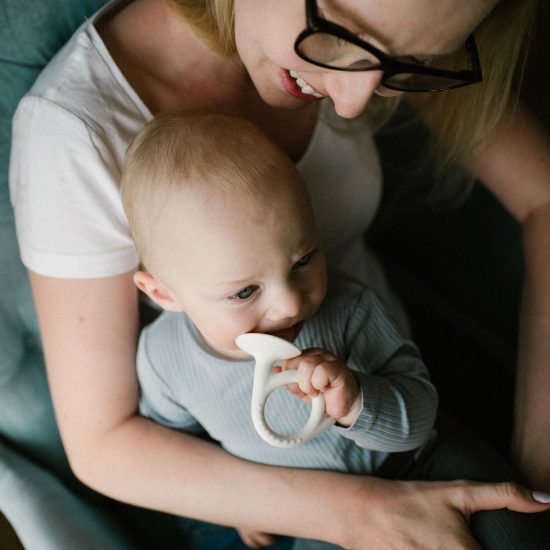 Slika Grickalica za zube Puž, bijela-mint BabyOno 