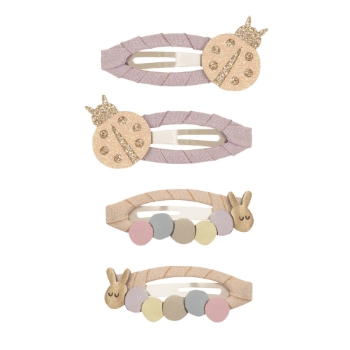 Prikažite detalje za Dječje špangice za kosu - Bubamara i gusjenica Slika Dječje špangice za kosu - Bubamara i gusjenica