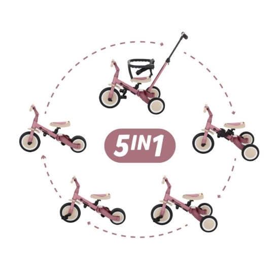 Slika Tricikl Turbo 5u1, Dusty Rose PETITE&amp;MARS