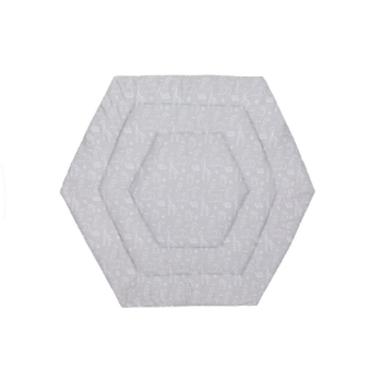 Slika Podloga Jersey za vrtić Prag/Atena Hexagon, Safari siva Fillikid 