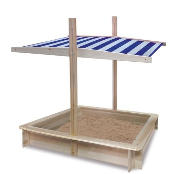 Slika Drveni pješčanik sa krovićem 323