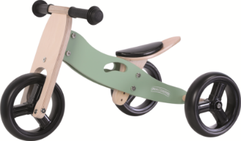 Slika Drveni tricikl 2u1 Rider, zeleni 39623 FREE 2 MOVE 