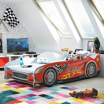 Slika BMS Cars krevet 160 x 80 cm, crveni