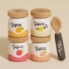 Slika Dječji drveni set posudica za jogurt