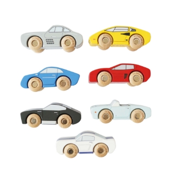 Slika Dječji drveni set sportskih autića